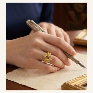 Golden Sunburst Signet Ring