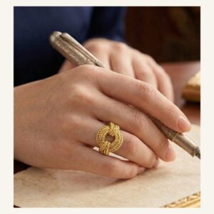 Golden Sunburst Signet Ring