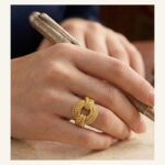 Golden Sunburst Signet Ring