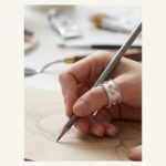 Silver Feather Cluster Ring