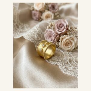 Golden Crown Dome Ring