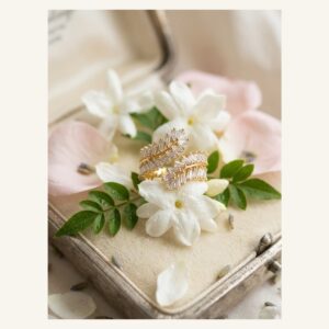 Golden Leaf Cascade Ring