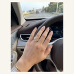 Golden Wave Pavé Dome Ring