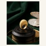 Golden Ribbed Shell Ring