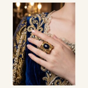 Midnight Oval Ornate Signet