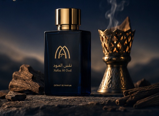 عطر فاخر ومبخرة شرقية